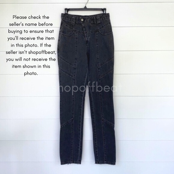NEW Retrofete Taylor Jeans Black 26 - Picture 14 of 17